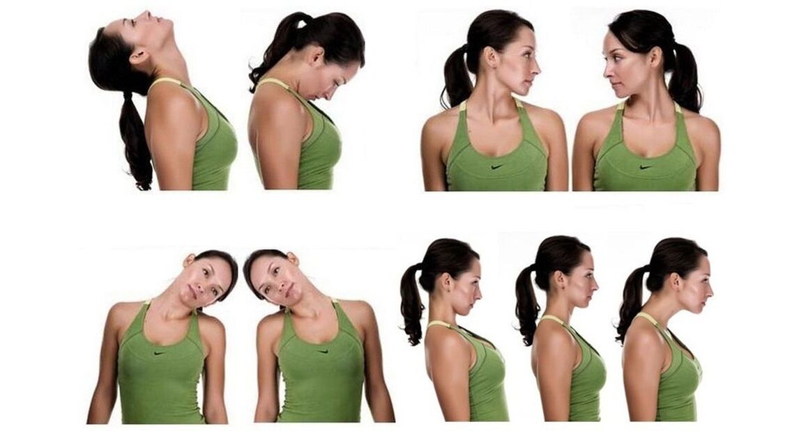 esercizi per il collo con osteocondrosi esempio 1