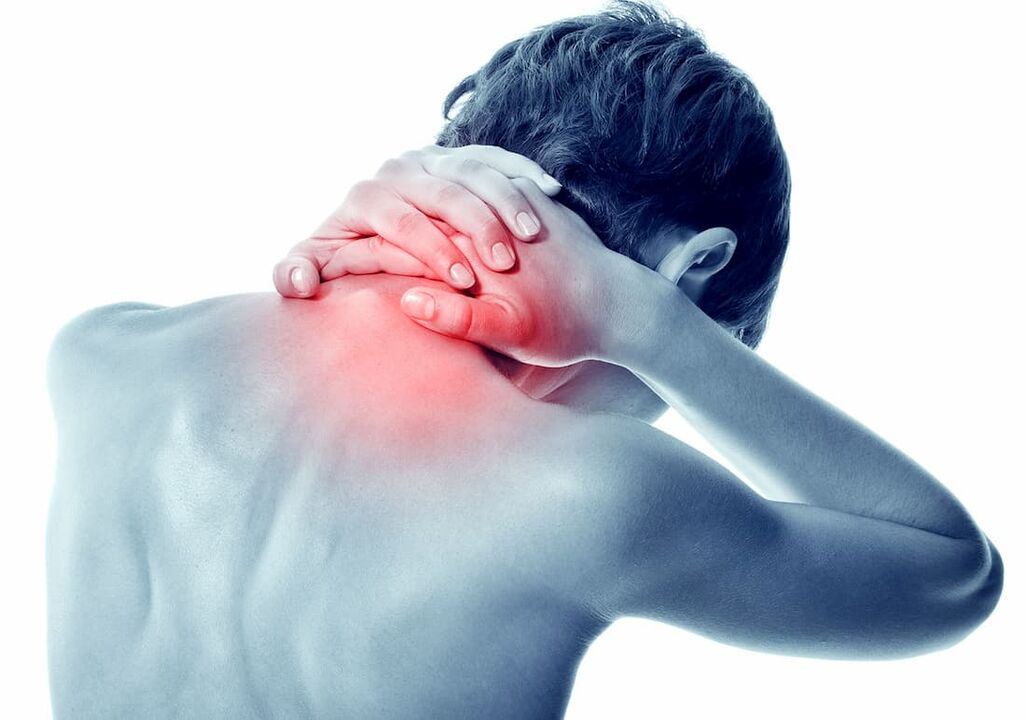 Osteocondrosi cervicale in un uomo